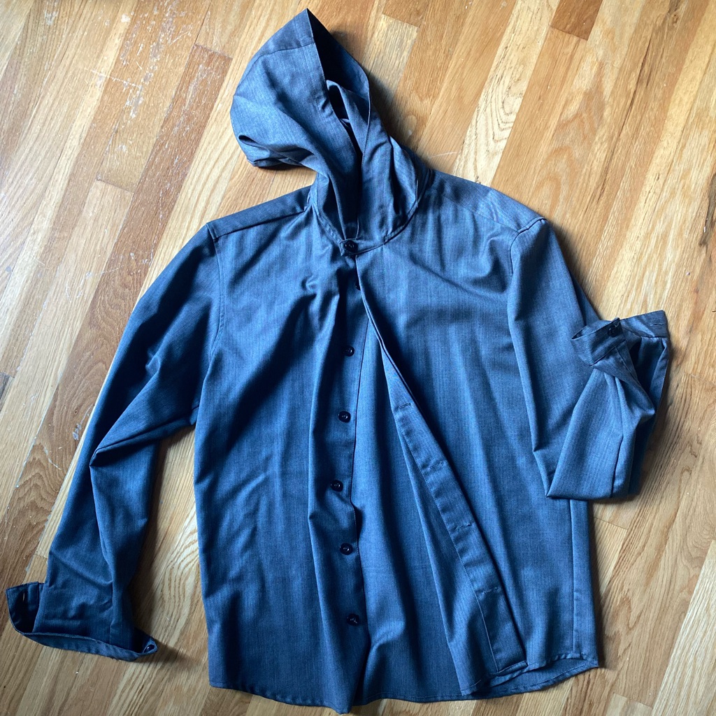 13 Bonaparte Hooded Overshirt In Gray